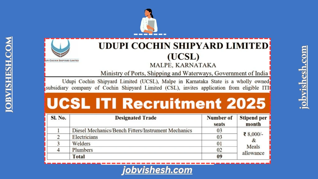 UCSL ITI Recruitment 2025